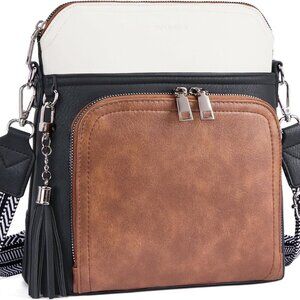 Crossbody Purse for Women,Lightweight Medium Crossbody Bag Soft Leather Women's
